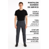 pantalon de service homme pour restauration – poches arrière plaquées – vue de dos pantalon de service homme pour restauration – poches arrière plaquées – vue de dos