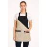 tablier chasuble bicolore avec deux poches pour boulangerie tablier chasuble bicolore avec deux poches pour boulangerie