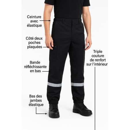 Pantalon de Sécurité Noir Pantalon de Sécurité Noir