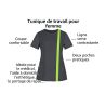 Tunique professionnelle femme | Aide à domicile et femme de ménage