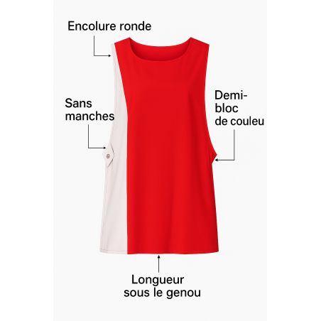 Chasuble EMA Rouge et blanche