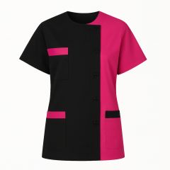 Julia Bi colors serge Noir Fuschia