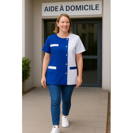 Blouse bi color femme
