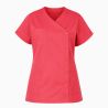 Blouse infirmiere fushia Cache coeur