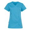 Tunique medical Turquoise fermeture coté