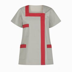 Tunique de travail idela maison de retraite Grise et Fushia