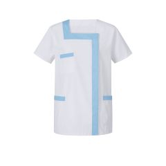 Tunique médicale col caré Turquoise et poches Turquoise