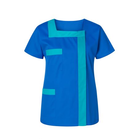 Tunique de travail Bleu et Turquoise personnel de service