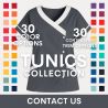 Blouse ifnirmiere Vanessa Blanche fermeture croisee
