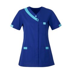 Blouse de travail Haute Tunique de travail Bleu et turquoise