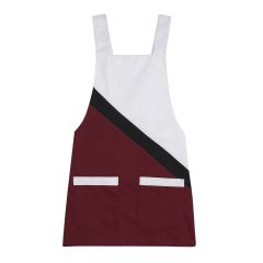 Chasuble bi color Bordeaux et Blanc