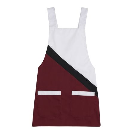 Chasuble bi color Bordeaux et Blanc