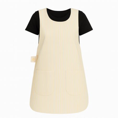 Tablier Chasuble rayure Blanche et Jaune Tablier Chasuble rayure Blanche et Jaune