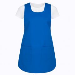 Tablier chasuble Bleu fermeture pressions coté