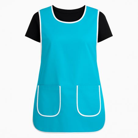 Tablier Chasuble Entretien Ménage pour femme coloris Turquoise Tablier Chasuble Entretien Ménage pour femme coloris Turquoise