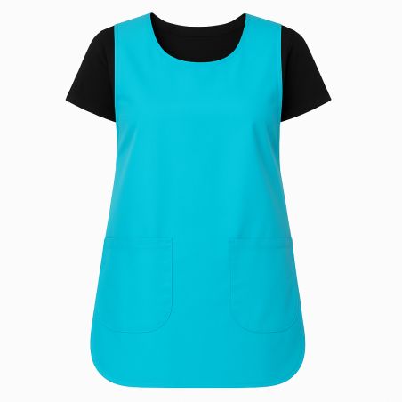 Tablier Chasuble Turquoise Aide à Domicile Ménage