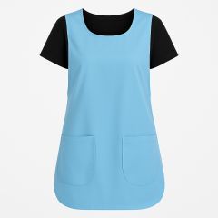Tablier blouse chasuble bleu ciel