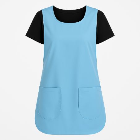 Tablier blouse chasuble bleu ciel Tablier blouse chasuble bleu ciel