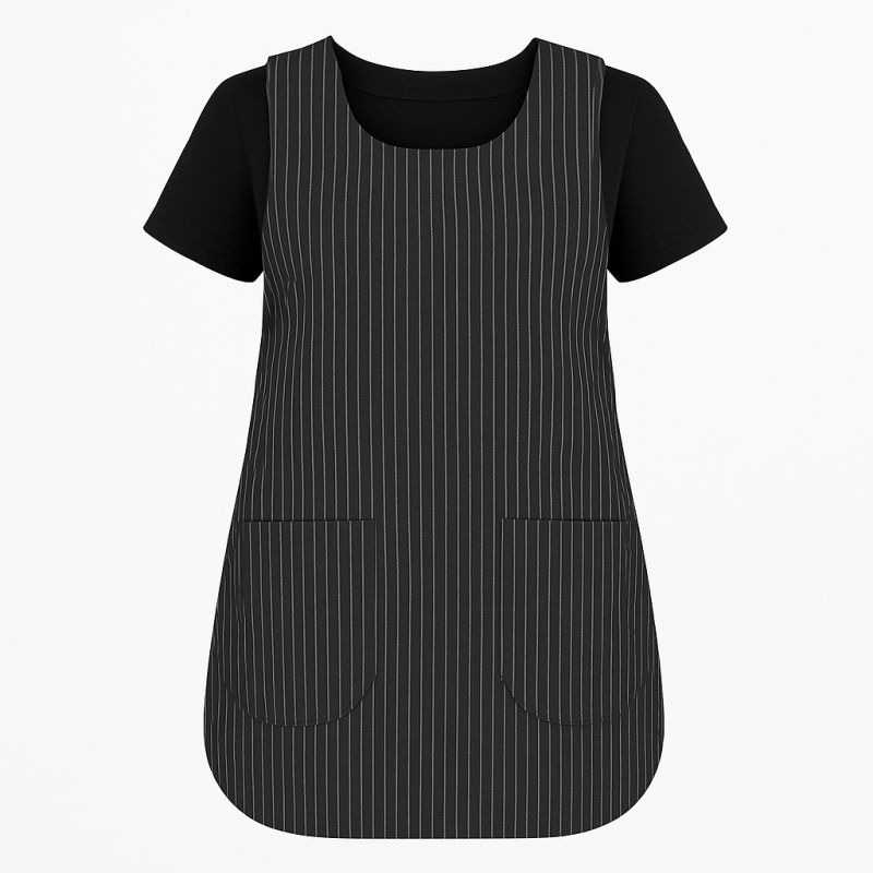 Blouse chasuble Tablier chasuble Noir et Blanc