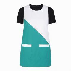 Tablier chasuble bi couleur Blanc et vert