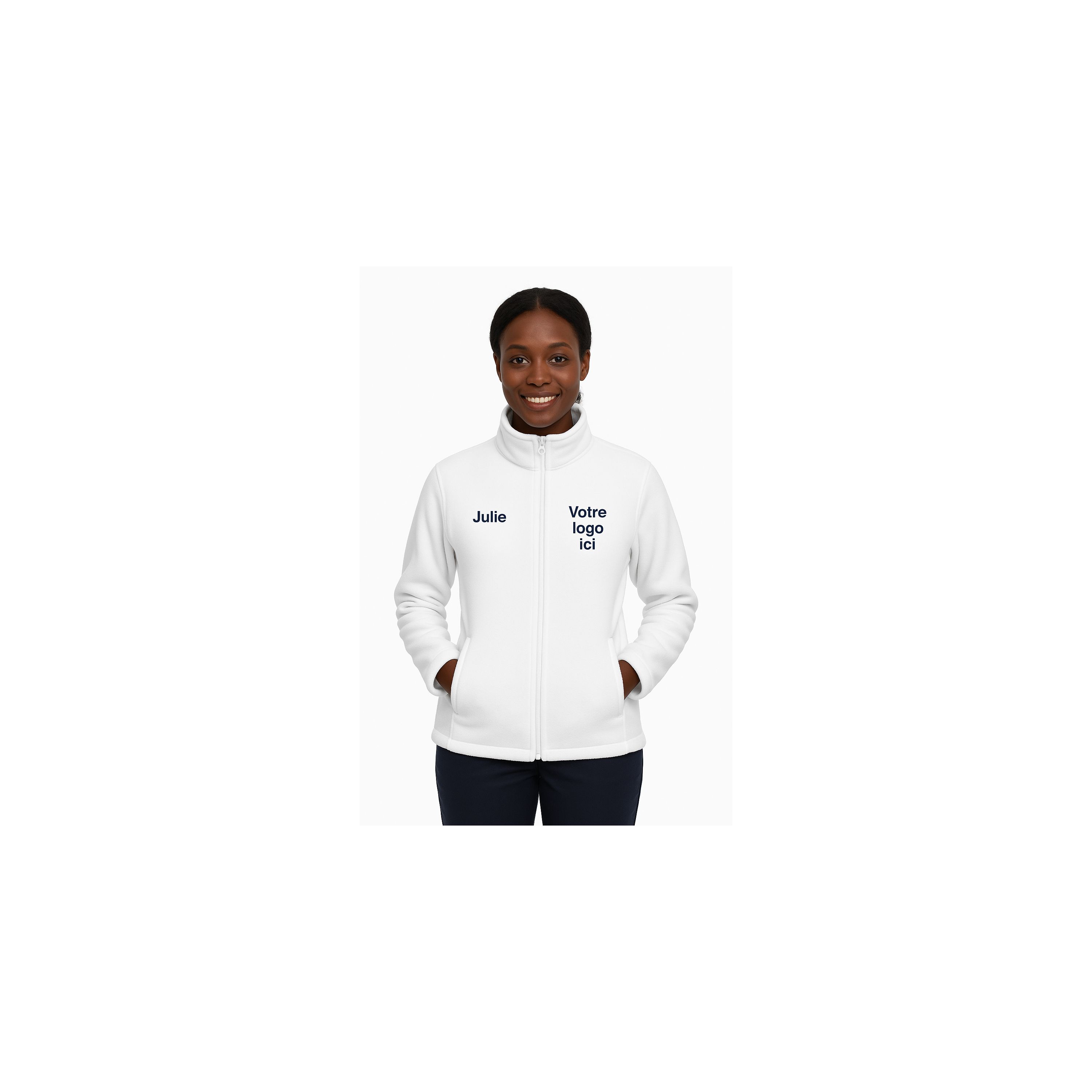 Veste Polaire Gaastra Homme Taille XL - Blanche - Zippée - Toutes Saisons - Occasion état Neuf