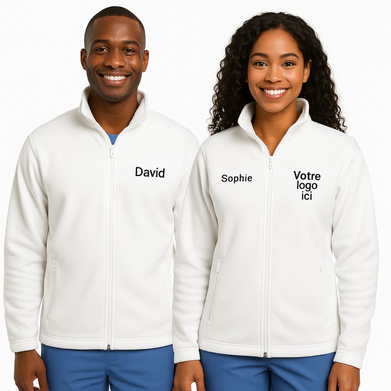 Veste polaire personnalisé au logo de l'entreprise