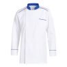 Veste cuisine bi matière cool max Blanche et Bleu