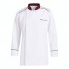 Veste de cuisine Blanche et brodeux respirante manches longues avec souflet
