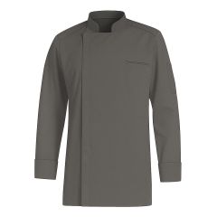 Veste de cuisine respirante grise avec souflet dos