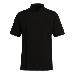 Veste de Cuisine Noire Manches courtes