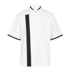 Veste de cuisine noire manches courtes