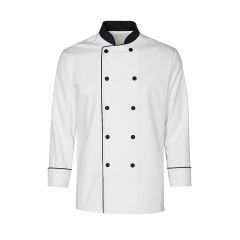 Veste de cuisine Blanche et noire Homme Femme