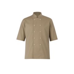 Veste beige de cuisine Pressions Beige manches courtes