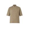 Veste beige de cuisine Pressions Beige manches courtes