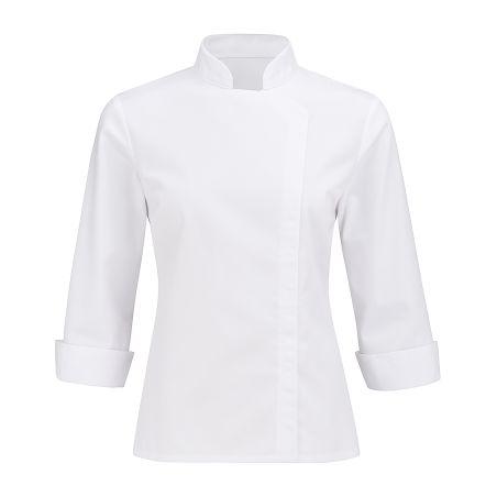 Veste cuisine Femme blanche manches longues Pressions