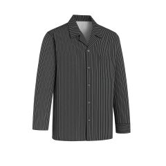 Blouse courte Boucher Traiteur Noir rayyre Blanche