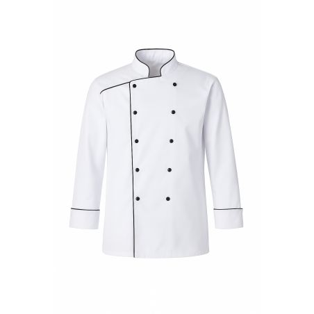 Veste cuisine Manches longue pressions noir Homme