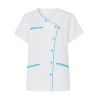 Blouse médciale infirmière Tenue moderne Blanche Turquoise