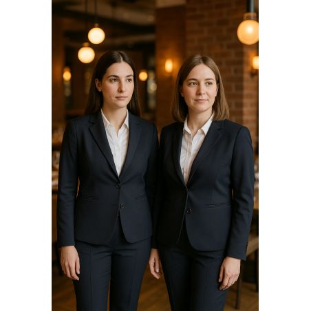 Veste de tailleur femme noire – Élégance professionnelle Label Blouse