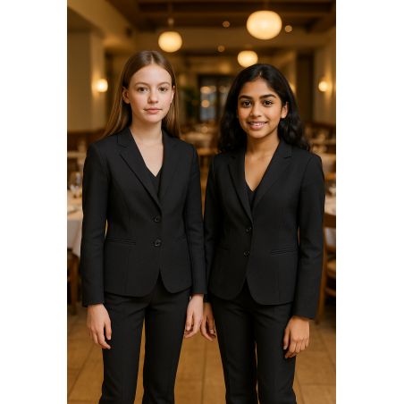 Veste de tailleur femme noire – Élégance professionnelle Label Blouse