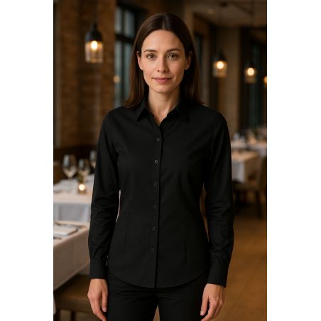 Chemisier femme ML 2 bts col sen