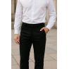 Pantalon Chino Homme en Polyviscose Noir