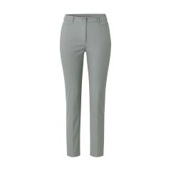 Pantalon de travail femme gris clair – coupe droite, taille mi-haute