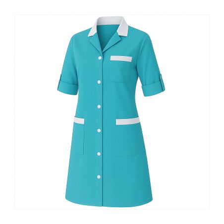 Blouse medicale femme MADO manches transformable Turquoise