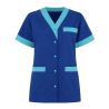 Tunique femme de menage coloris Bleu et turquoise