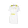 Blouse chasuble col chemisier Vert et Blanc