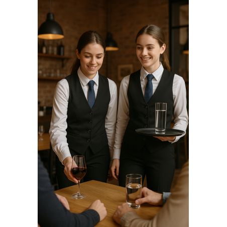 Gilet Serveur Barman Bolléro Café Hotel Restaurant