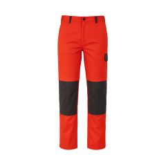 Pantalon de travail Rouge et noir Multi poches avec poches genouillères