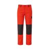 Pantalon de travail Rouge et noir Multi poches avec poches genouillères