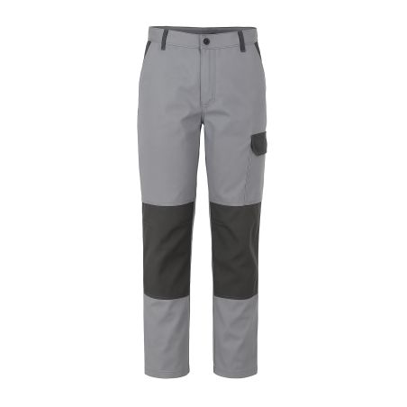 Pantalon de travail Gris et noir Multi poches avec poches genouillères